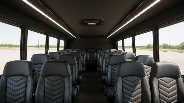 Interior of Charter Bus Company Biloxi's 15 Passenger Minibus in Biloxi