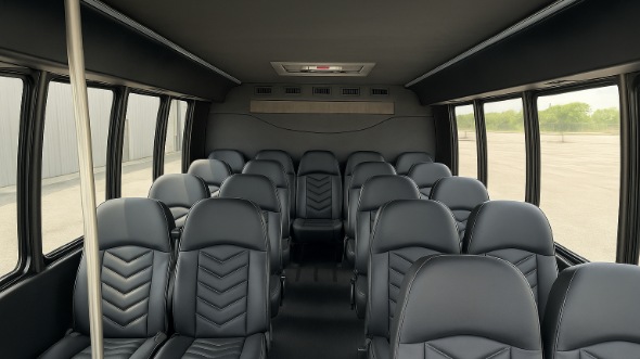 Interior of Charter Bus Company Biloxi's 25 Passenger Mini bus in Biloxi