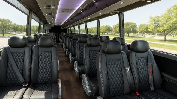 Interior of Charter Bus Company Biloxi's 28 Passenger Mini bus in Biloxi
