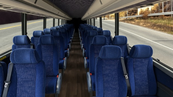 Interior of Charter Bus Company Biloxi's 35 Passenger Minibus in Biloxi