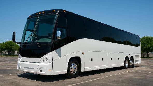 Exterior of Charter Bus Company Biloxi's 54 Passenger Charter Bus in Biloxi