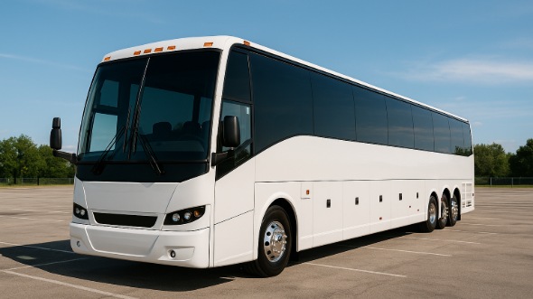 Exterior of Charter Bus Company Montgomery's 55 Passenger Charter Bus in Montgomery