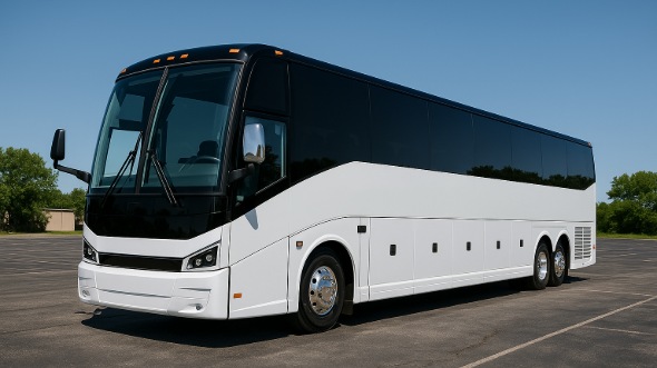 Exterior of Charter Bus Company Biloxi's 56 Passenger Charter Bus in Biloxi