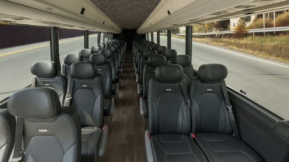 biloxi 28 passenger minibus inside