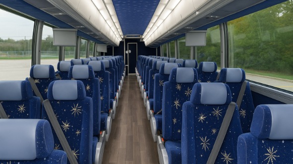 biloxi 50 passenger charter bus inside
