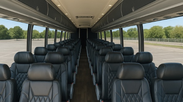 biloxi 55 passenger charter bus inside