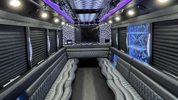 biloxi party bus rental interior