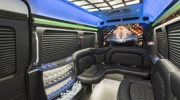biloxi sprinter limo rental interior
