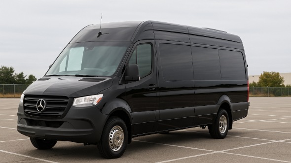 Exterior of Charter Bus Company Gulfport's Sprinter Van Rental With Driver in Gulfport